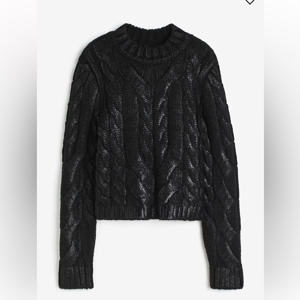 H&M knit metallic sweater